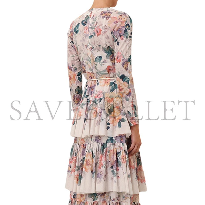 ZIMMERMANN ACACIA TIERED MAXI DRESS 2450DRS252